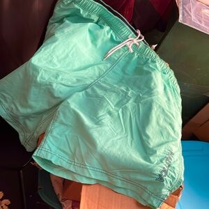 SWIM SHORTS GREAT DETAILS/Pockets, inside Security Pocket, soft Green Tie Pulll